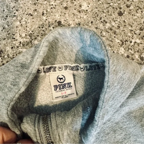 Victoria's Secret PINK Quarter Zip-Up Sweatshirt - Size S - Pre-Loved ⭐💖 - Picture 4 of 6